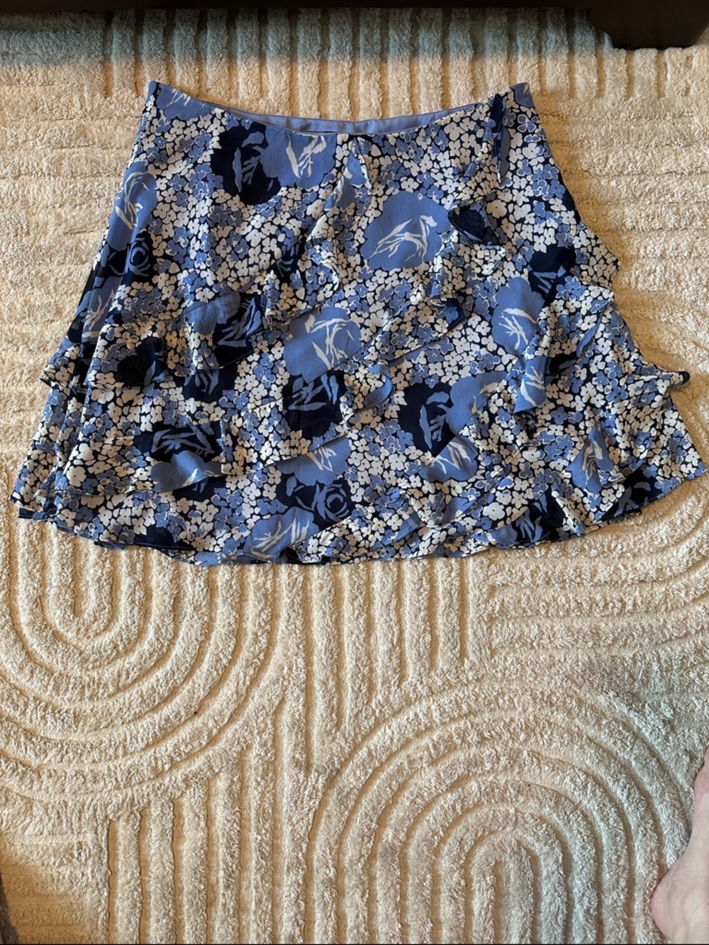 Ralph Lauren Floral Ruffle Hem Georgette Skirt Size 16 NWT - Picture 3 of 9